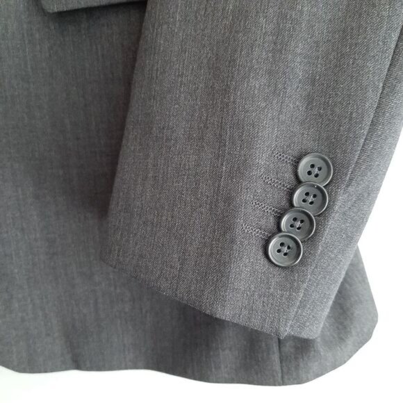 BANANA REPUBLIC 100% Wool Tailored Fit Blazer Jacket Gray Men's Sz 42 R - Picture 5 of 15